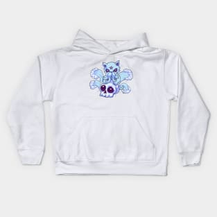 Kawaii pastel Goth Witchy Cat creepy Kids Hoodie